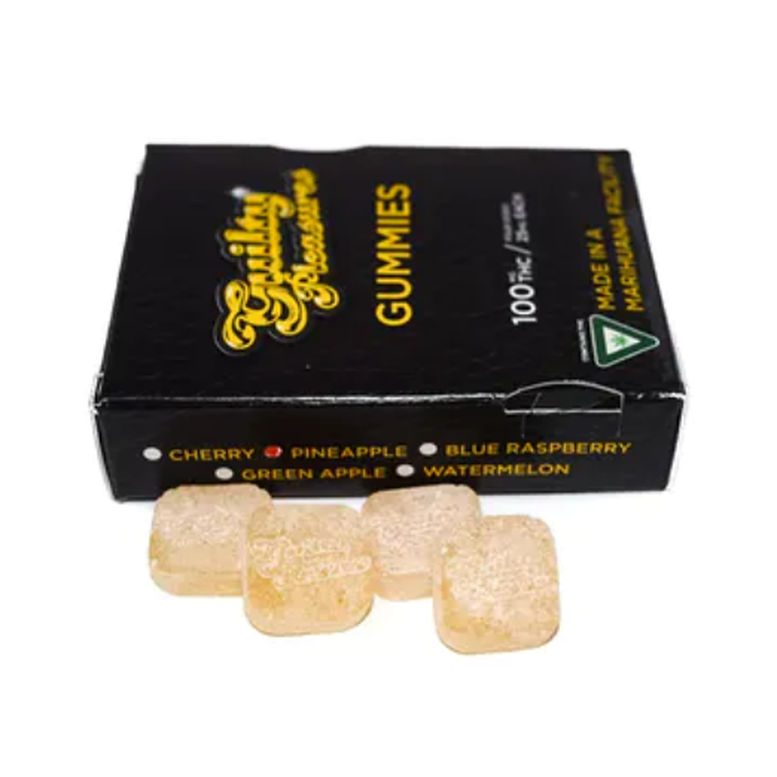 Pineapple Gummies 100mg (4 Pack) Leafly